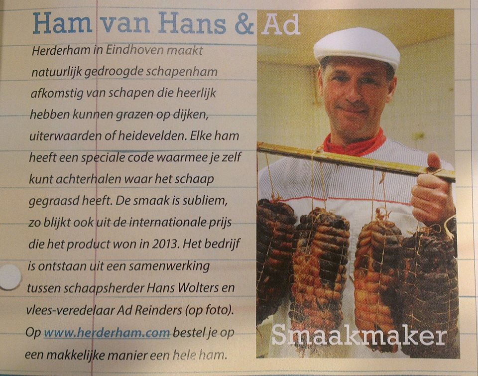 Artikel in Brabeau Magazine - 'Ham van Hans & Ad'